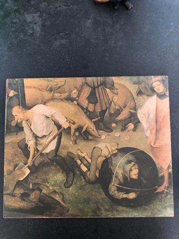 Schilderij/olieverf op hardboard: Pieter Bruegel.