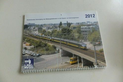 Kalender NVBS 2012 Nederlandse spoorwegen trein tram NS TOP, Verzamelen, Spoorwegen en Tramwegen, Zo goed als nieuw, Trein, Boek of Tijdschrift