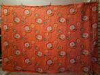 Vintage 70-er jaren gordijnen, Ophalen, Gebruikt, 120 cm of meer, Oranje
