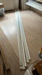 6 gegronde mdf plinten, Doe-het-zelf en Verbouw, Plinten en Afwerking, Ophalen, Zo goed als nieuw, Mdf, 200 tot 250 cm