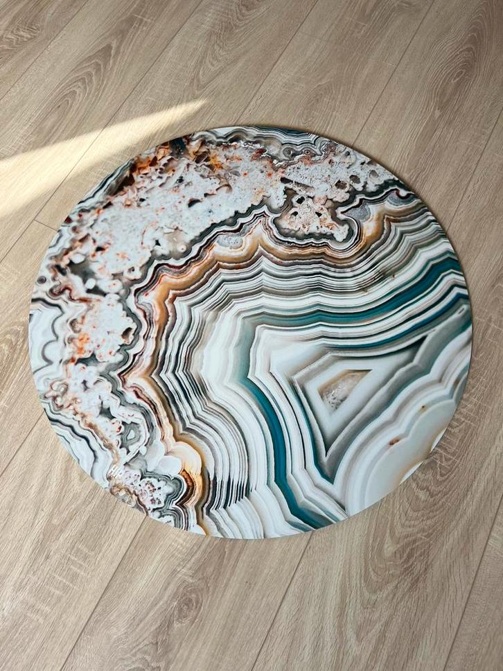 HIP ORGNL Lace Geode Round Dibond 80 cm, Huis en Inrichting, Woonaccessoires | Wanddecoraties, Zo goed als nieuw, Ophalen