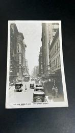 Australië Sydney Pitt street met oldtimers, Ophalen of Verzenden, 1940 tot 1960, Gelopen, Buiten Europa
