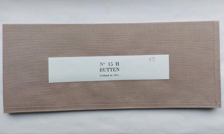 15H stafkaart uit 1953 Rutten, Boeken, Atlassen en Landkaarten, Zo goed als nieuw, Landkaart, Nederland, 1800 tot 2000, Ophalen of Verzenden