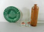 Oude Vlek Delft Genever kruikje, asbak, borrelglaasjes, Verzamelen, Ophalen of Verzenden, Zo goed als nieuw, Gebruiksvoorwerp