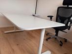 IKEA Troitten bureau 160x80 – in hoogte verstelbaar, Huis en Inrichting, Tafelonderdelen, 100 tot 150 cm, Zo goed als nieuw, Rechthoekig
