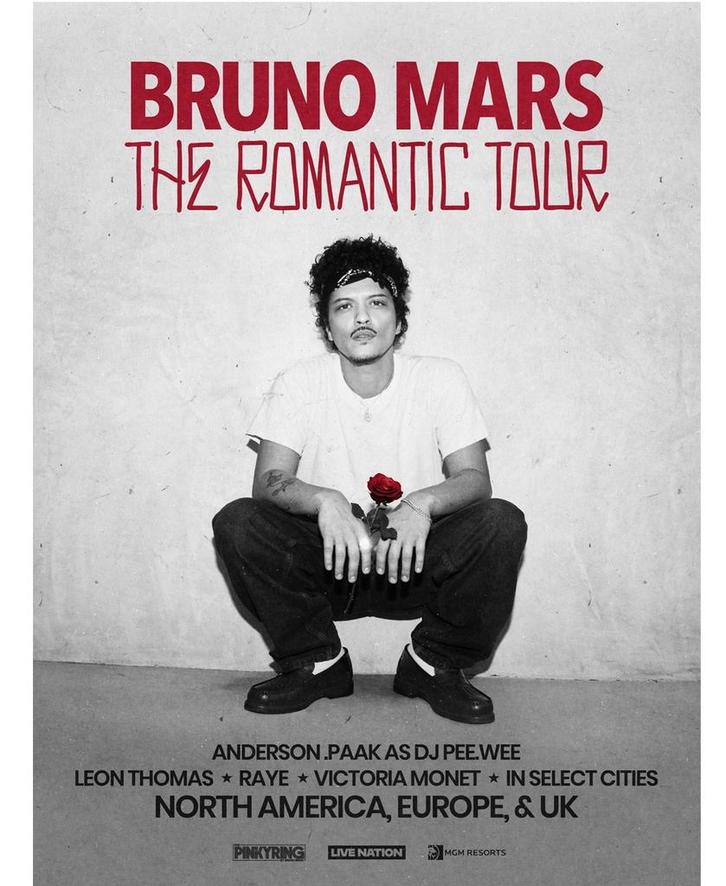 2x Bruno Mars dinsdag 7 juli, aisle seating, Tickets en Kaartjes, Theater | Cabaret en Komedie, Twee personen, Juli