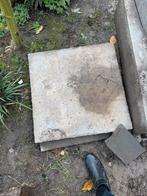 Gratis 4 tuintegels, 60x60 cm, Tuin en Terras, Tegels en Klinkers, Ophalen, Gebruikt, Beton, Terrastegels