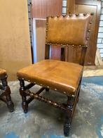 4 Klassieke eiken lederen stoelen, Ophalen