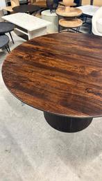 Ronde Eettafel Salvator Mangohout, 130cm van Livingfurn, Antiek en Kunst, Antiek | Meubels | Tafels, Ophalen