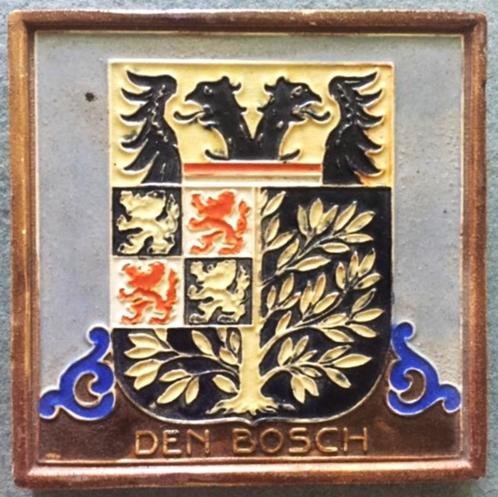 Den Bosch 's Hertogenbosch Westraven Wapen tegel cloisonne, Antiek en Kunst, Antiek | Wandborden en Tegels, Ophalen of Verzenden