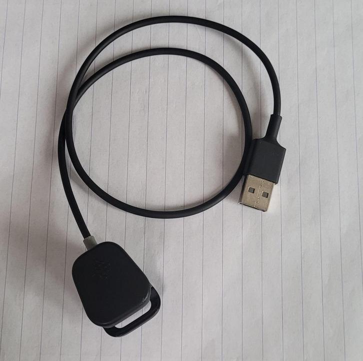 Fitbit Charge 3 en 4 oplaadkabel, zwart, Sieraden, Tassen en Uiterlijk, Sporthorloges, Zo goed als nieuw, Android, Zwart, Ophalen of Verzenden