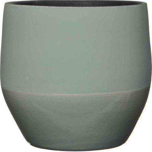 Mica Decorations kari bloempot groen maat in cm: 22 x 24 - G, Tuin en Terras, Bloempotten, Zo goed als nieuw, Terracotta, Binnen