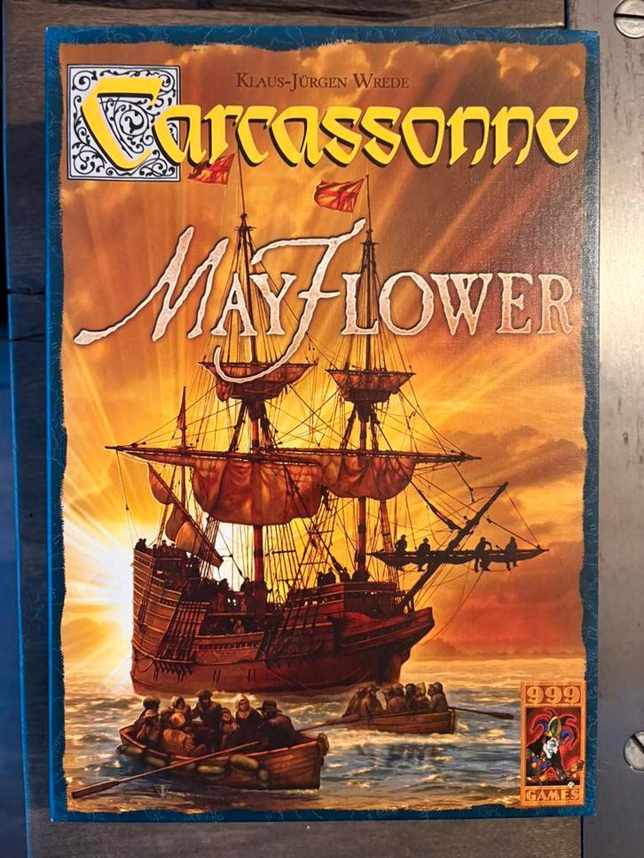 Bordspel Carsassonne Mayflower, Hobby en Vrije tijd, Gezelschapsspellen | Bordspellen, Zo goed als nieuw, Een of twee spelers