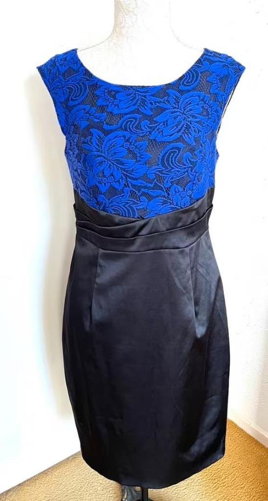 Steps jurk met kant maat 38/40[v], Kleding | Dames, Jurken, Zo goed als nieuw, Maat 38/40 (M), Zwart, Boven de knie, Ophalen of Verzenden