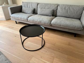 Zwarte metalen salontafel - Diameter 56 cm beschikbaar voor biedingen