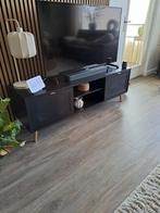 Te koop TV meubel zwart, gouden poten., Huis en Inrichting, Ophalen, Zo goed als nieuw, 25 tot 50 cm, Minder dan 100 cm