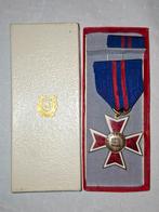 Brandweer 12,5 jaar brandweerdienst medaille set, Ophalen of Verzenden, Overige soorten, Nederland, Lintje, Medaille of Wings