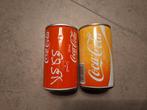 2 unieke vintage oude Coca-Cola blikken spaarpotten, Ophalen of Verzenden, Gebruikt, Metaal of Blik, Overige thema's