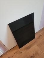 Zwarte glazen plaat (gehard glas) 50 x 70 cm, Ophalen, Zo goed als nieuw