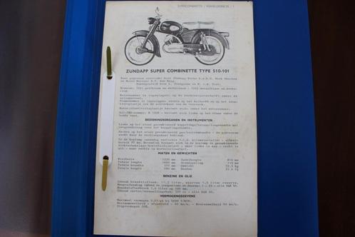 Zündapp Super Combinette type 510-101 onderdelen boekje, Fietsen en Brommers, Handleidingen en Instructieboekjes, Gebruikt, Ophalen of Verzenden
