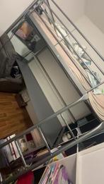 Hoogslaper met bureau, Gebruikt, Eenpersoons, Ophalen of Verzenden, 200 cm