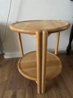 Vintage Jens Quistgaard bijzettafel jaren 60, 45 tot 60 cm, Minder dan 55 cm, Gebruikt, Rond