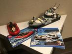 Lego 60129, grote politieboot compleet, Ophalen of Verzenden, Gebruikt, Complete set, Lego