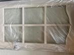 Stompe deur 201,5 cm x 83 cm wit incl. glas, Ophalen, 80 tot 100 cm, Binnendeur, Zo goed als nieuw