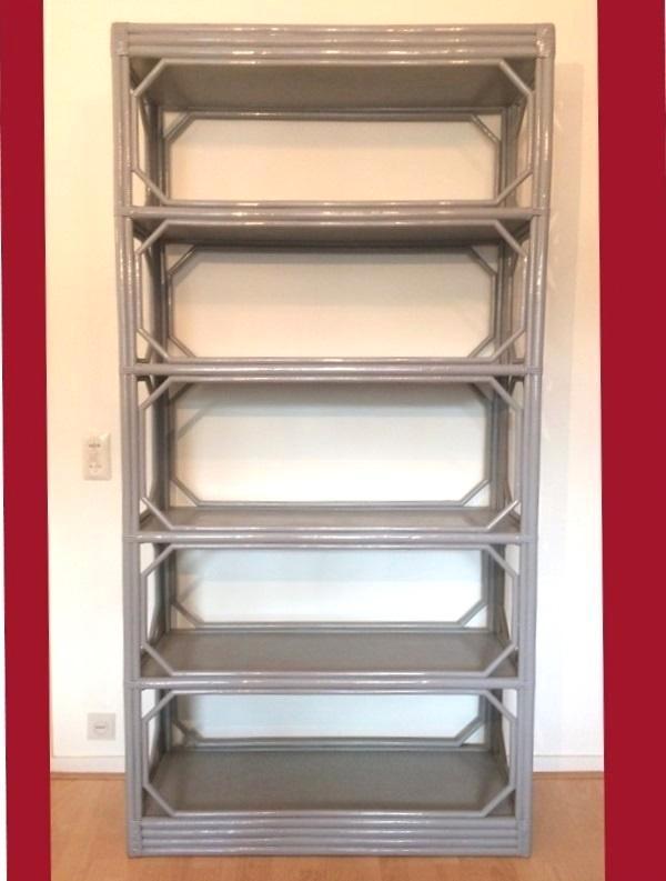 80s Vintage bamboe schap open kast, Huis en Inrichting, Kasten | Boekenkasten, Zo goed als nieuw, 50 tot 100 cm, 150 tot 200 cm