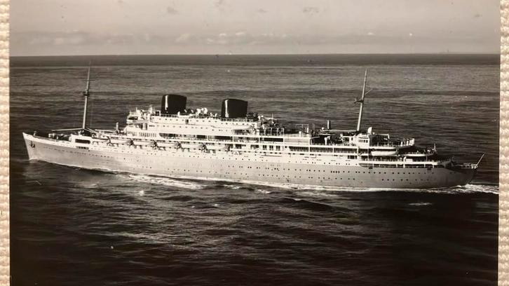 WILLEM RUYS  1947  Rotterdamsche lloyd  SKY, Verzamelen, Scheepvaart, Ophalen of Verzenden