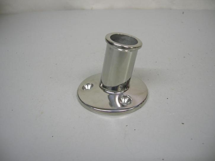 Vlaggenstokhouder, RVS, schuin, 20 mm, Watersport en Boten, Accessoires en Onderhoud, Nieuw, Overige typen, Ophalen of Verzenden