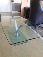 Glazen Salontafel Rolf Benz, Huis en Inrichting, Tafels | Salontafels, Ophalen, Gebruikt, 100 tot 150 cm, Design