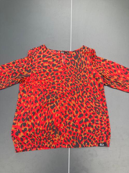 &CO woman bloesje, Kleding | Dames, Blouses en Tunieken, Zo goed als nieuw, Maat 42/44 (L), Rood, Ophalen of Verzenden