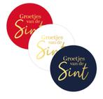 Stickers groetjes van de sint - 10stuks, Diversen, Cadeaupapier, Ophalen of Verzenden, Nieuw