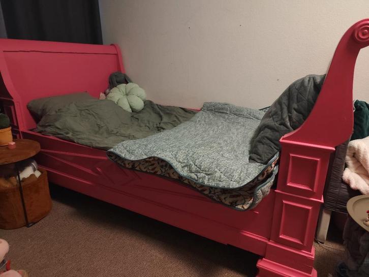 Bed ledikant twijfelaar 120 x 200 (zonder matras), Huis en Inrichting, Slaapkamer | Bedden, Gebruikt, Twijfelaar, 120 cm, 200 cm