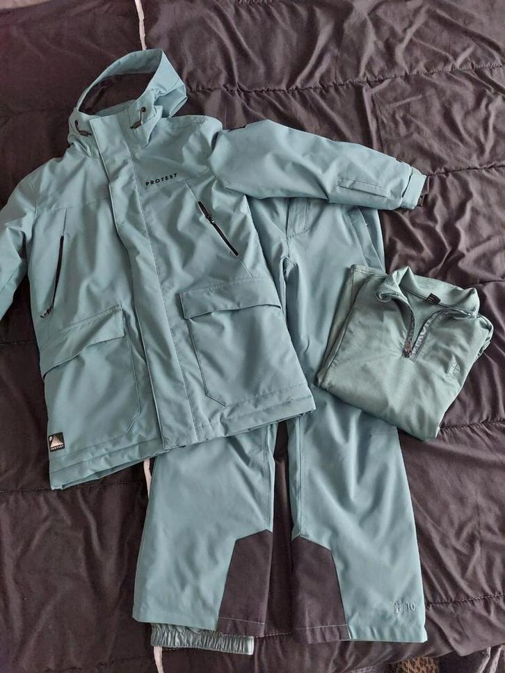 Ski-jas en skibroek jongens. Maat 152 Protest, Kinderen en Baby's, Kinderkleding | Maat 152, Zo goed als nieuw, Jongen, Jas, Ophalen