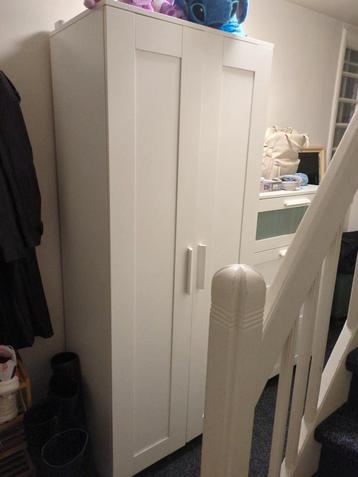 Witte kledingkast - Brinmes IKEA beschikbaar voor biedingen
