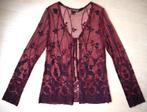 Kanten 'jasje' bordeaux/aubergine Incite - nieuwstaat., Maat 38/40 (M), Nieuw, Ophalen of Verzenden, Incite