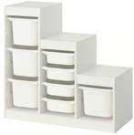 trofast Ikea Wit zonder bakken, Ophalen, Kast, Zo goed als nieuw, 75 tot 100 cm