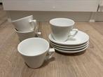 Witte espresso kopjes incl schoteltjes, Ophalen, Gebruikt, Overige stijlen, Kop(pen) en/of Schotel(s)
