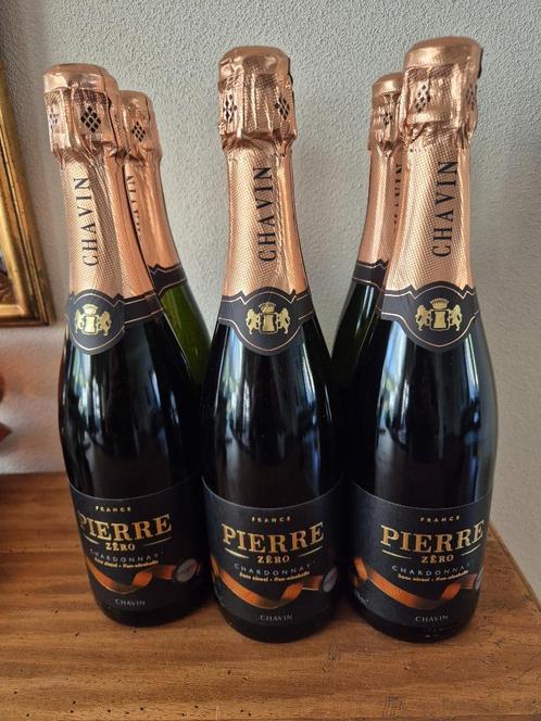 Domaines Pierre Chavin Sparkling Chardonnay 0 % alcohol, Verzamelen, Wijnen, Zo goed als nieuw, Champagne, Frankrijk, Ophalen of Verzenden