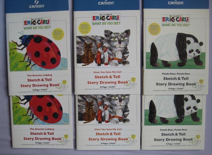 Eric Carle - What do you see ? (tekstloze schetsboekjes), Hobby en Vrije tijd, Tekenen, Nieuw, Papier, Schets- of Tekenboek, Ophalen of Verzenden