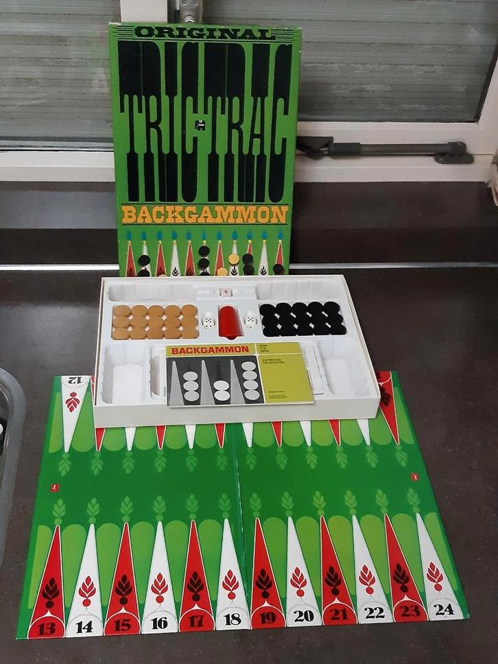 Backgammon / trictrac 1974 Jumbo, Hobby en Vrije tijd, Gezelschapsspellen | Bordspellen, Zo goed als nieuw, Ophalen of Verzenden