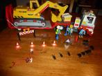 Playmobil transport dieplader graafmachine kraan 3001 3935, Ophalen of Verzenden, Gebruikt