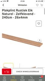 Praxis plakplint rustiek eiken, Ophalen, Eiken, Zo goed als nieuw, 200 tot 250 cm