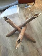 Boeddha glazen salontafel, Ophalen, Gebruikt, Glas, Rond