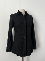 Zwarte linnen blouse, Ophalen of Verzenden, Zo goed als nieuw, Maat 36 (S), Zwart