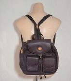 Donkerbruin designer rugtasje van 100% leer Pierre Balmain, Verzenden, Zo goed als nieuw, Overige merken