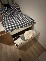 Kinderbed met bureau en opbergvakken - 90x200, 85 tot 100 cm, Gebruikt, Ophalen of Verzenden, Lattenbodem