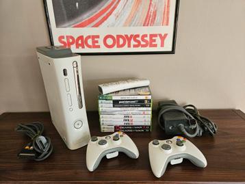 xbox 360 60gb wit + games beschikbaar voor biedingen
